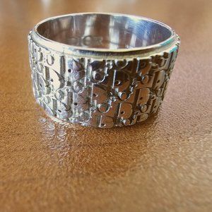 Dior oblique silver ring